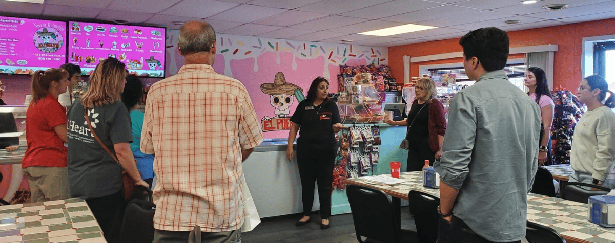 4th Street Business Tour at El Pueblito in 2024.