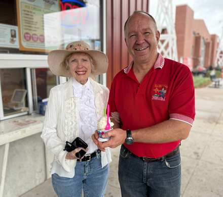 Scoops customers Todd and Kathryn Ritterbush.