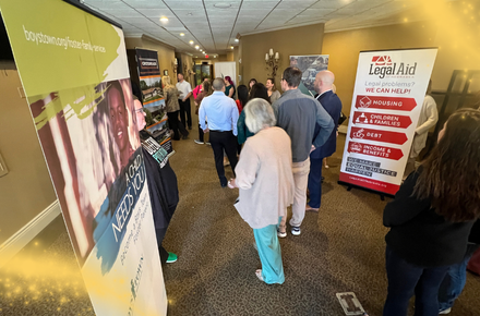 Sparkles surround the scene from the Heartland United Way's 2025 Annual Meeting.