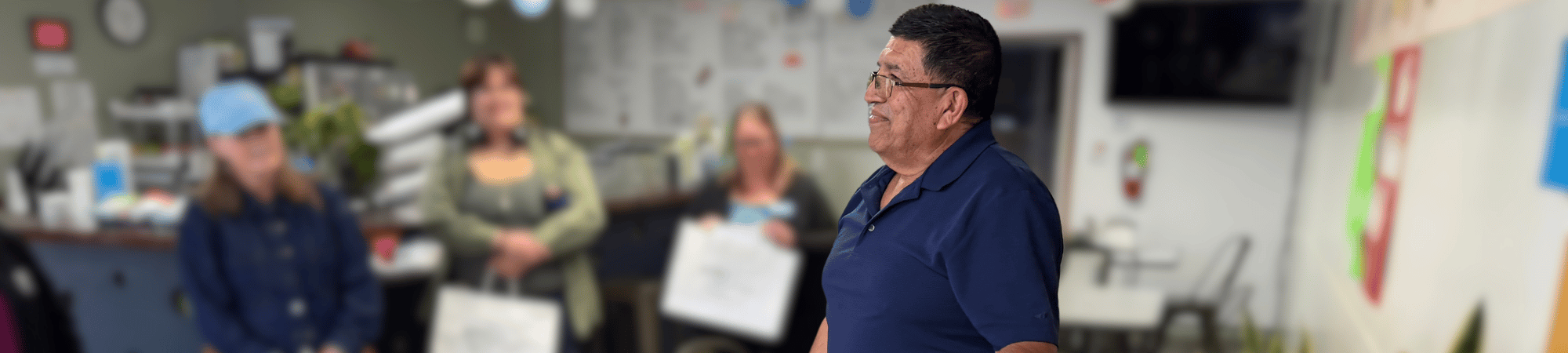 Club Mundo owner talks to participants of the Welcome In: Community Business Tours 2026.