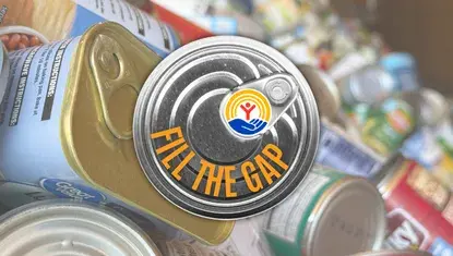 Fill the Gap on a pile of cans